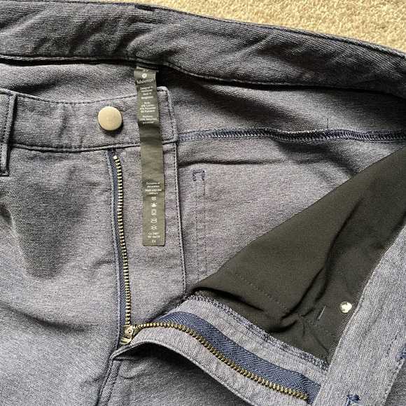 Mens Lululemon ABC Slim Fit Pants Tech Canvas 33x33 - Picture 3 of 10